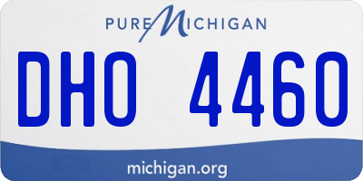 MI license plate DHO4460
