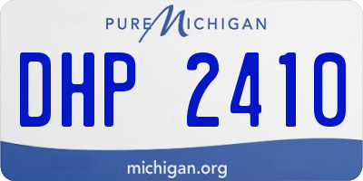 MI license plate DHP2410