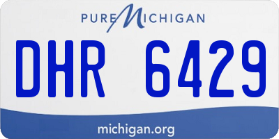 MI license plate DHR6429