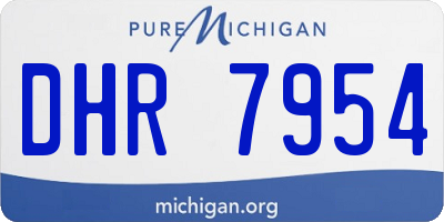 MI license plate DHR7954