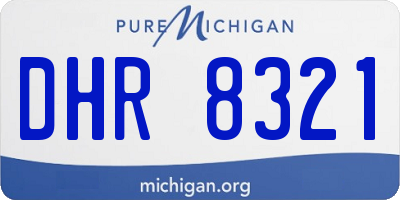 MI license plate DHR8321