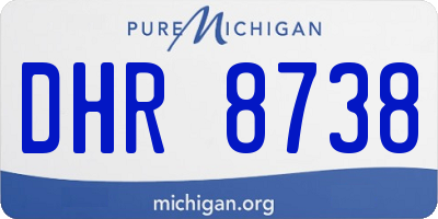 MI license plate DHR8738