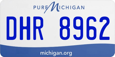 MI license plate DHR8962