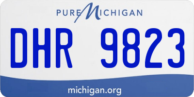 MI license plate DHR9823
