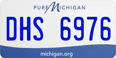 MI license plate DHS6976