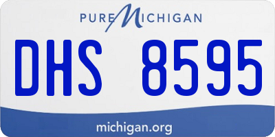 MI license plate DHS8595