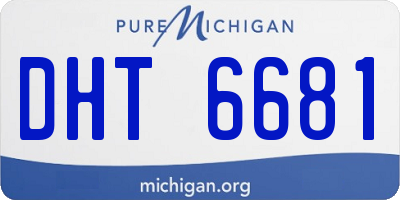 MI license plate DHT6681