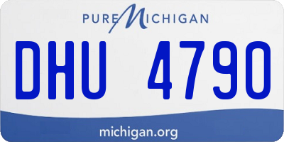 MI license plate DHU4790