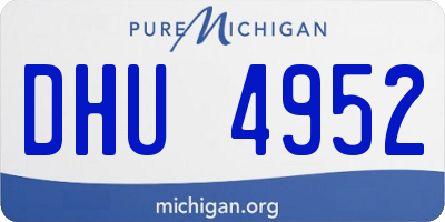 MI license plate DHU4952