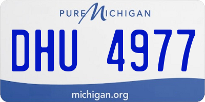 MI license plate DHU4977