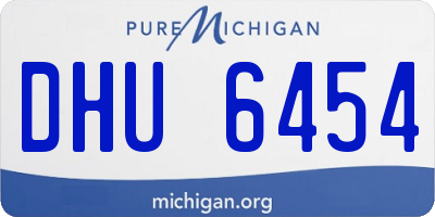 MI license plate DHU6454