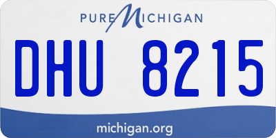 MI license plate DHU8215