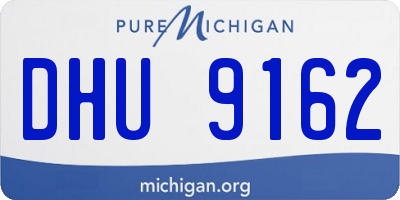 MI license plate DHU9162