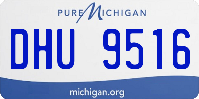 MI license plate DHU9516