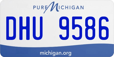 MI license plate DHU9586