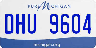 MI license plate DHU9604