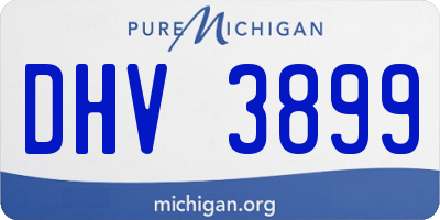 MI license plate DHV3899