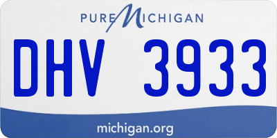 MI license plate DHV3933