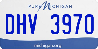 MI license plate DHV3970