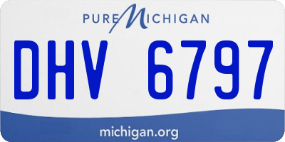 MI license plate DHV6797