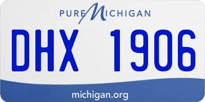 MI license plate DHX1906
