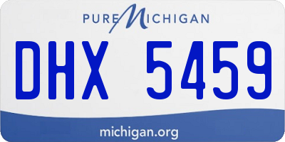 MI license plate DHX5459