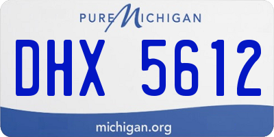 MI license plate DHX5612