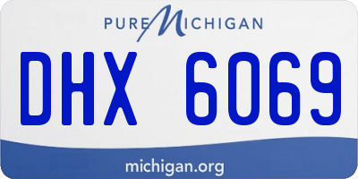 MI license plate DHX6069