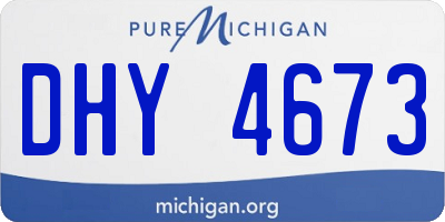 MI license plate DHY4673