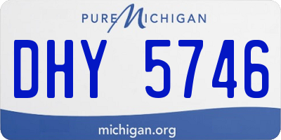 MI license plate DHY5746
