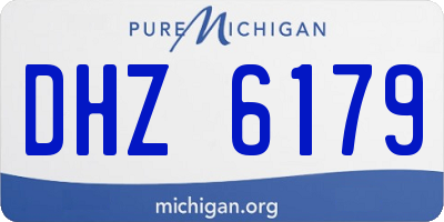MI license plate DHZ6179