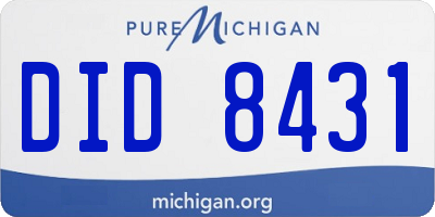MI license plate DID8431
