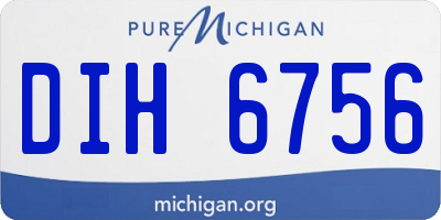 MI license plate DIH6756