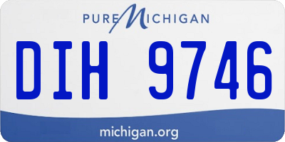 MI license plate DIH9746
