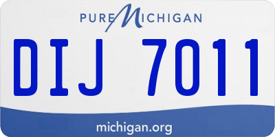 MI license plate DIJ7011