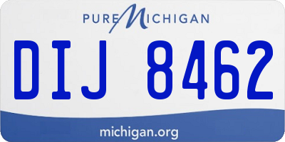 MI license plate DIJ8462