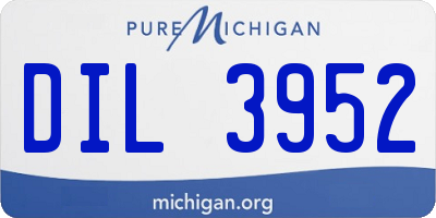 MI license plate DIL3952