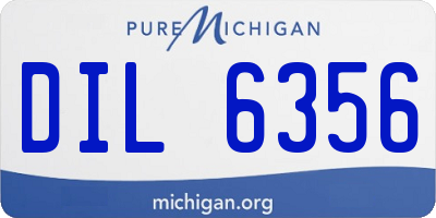 MI license plate DIL6356