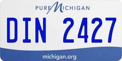 MI license plate DIN2427