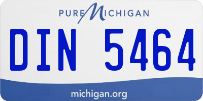 MI license plate DIN5464