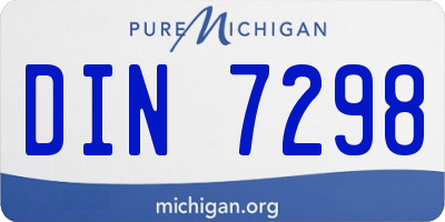MI license plate DIN7298