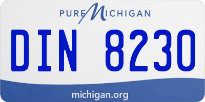 MI license plate DIN8230
