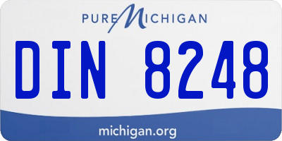MI license plate DIN8248