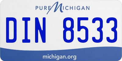 MI license plate DIN8533