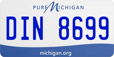MI license plate DIN8699