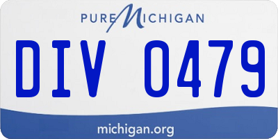 MI license plate DIV0479