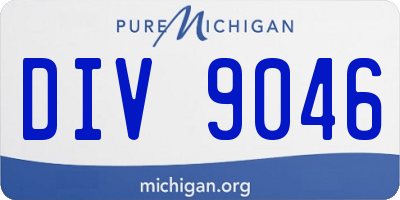 MI license plate DIV9046