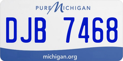 MI license plate DJB7468