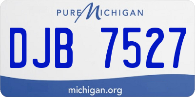 MI license plate DJB7527