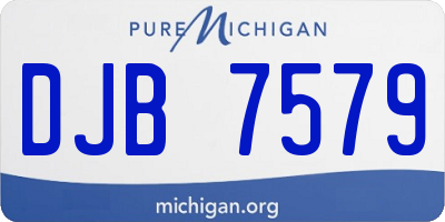 MI license plate DJB7579